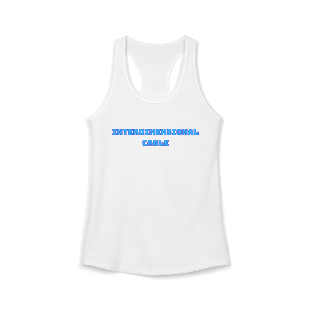 INTERDIMENSIONAL CABLE Womens Racer Tank Top