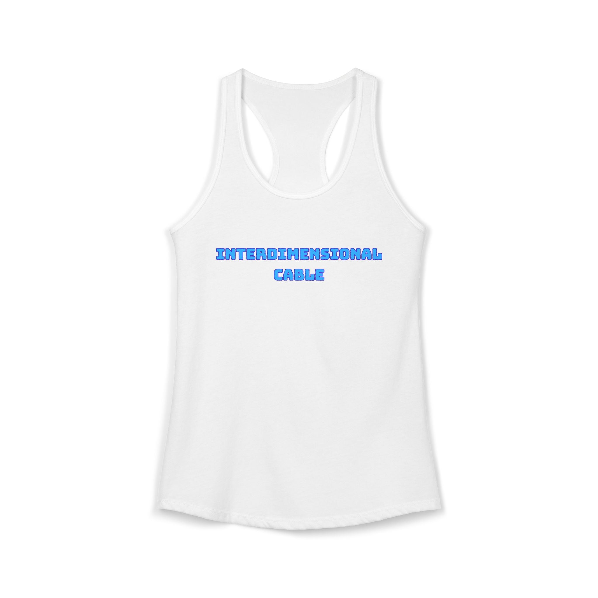 INTERDIMENSIONAL CABLE Womens Racer Tank Top