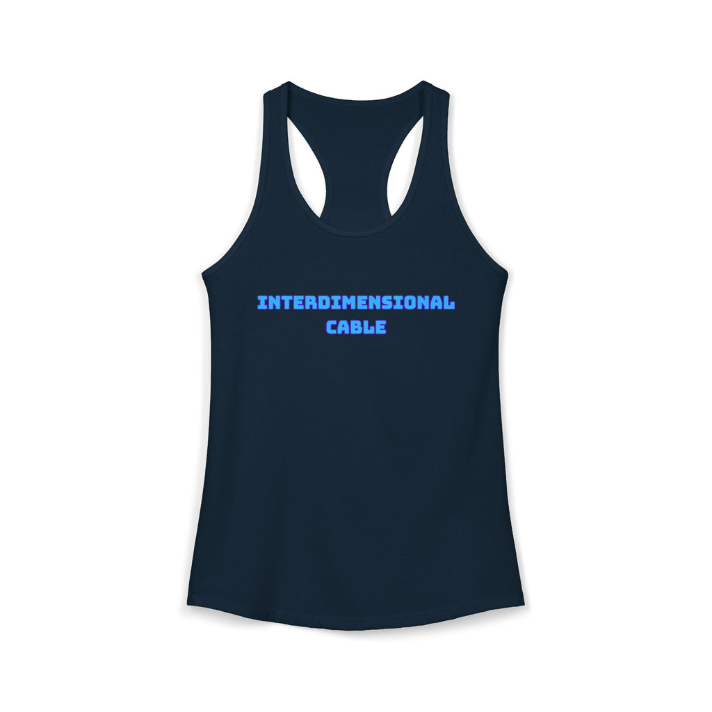 INTERDIMENSIONAL CABLE Womens Racer Tank Top