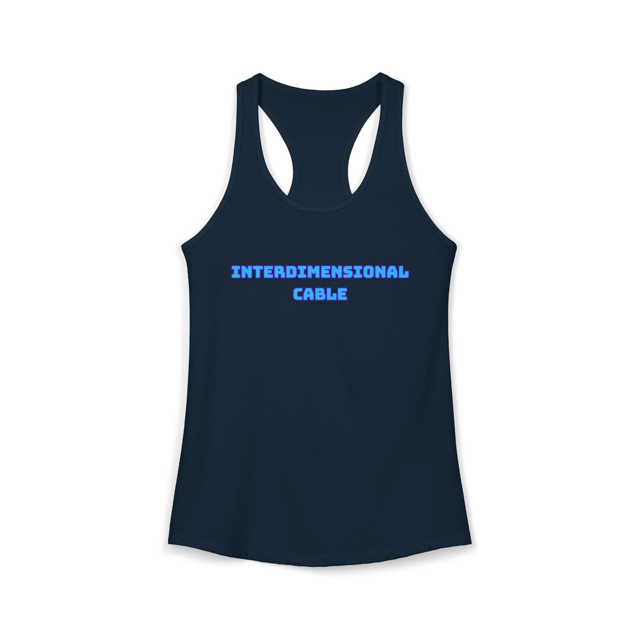 INTERDIMENSIONAL CABLE Womens Racer Tank Top