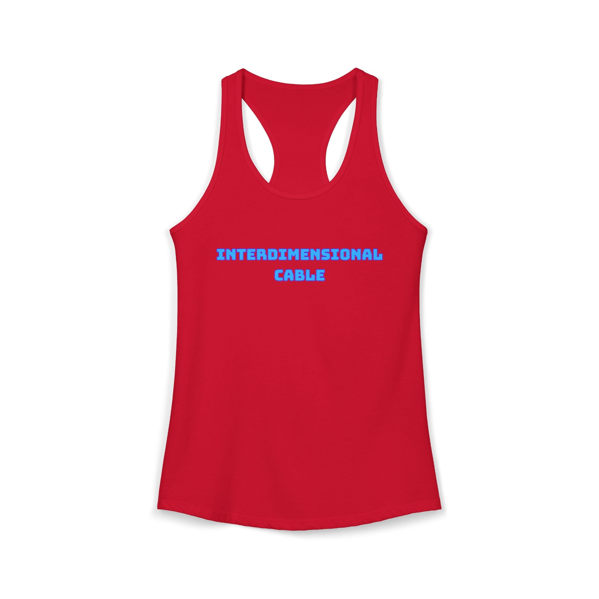 INTERDIMENSIONAL CABLE Womens Racer Tank Top