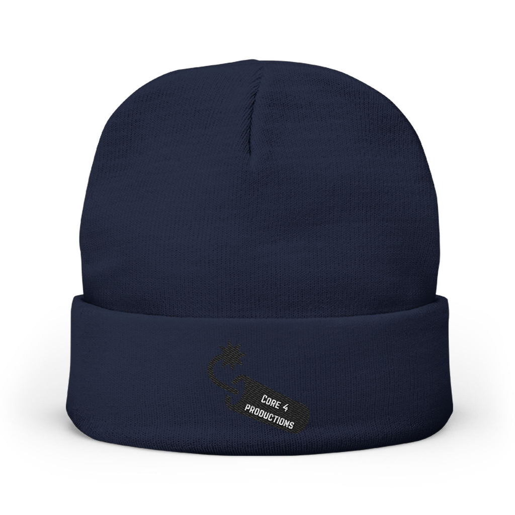 Embroidered core 4 bomb logo beanie