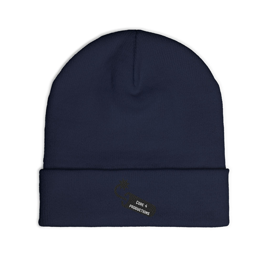 Embroidered core 4 bomb logo beanie