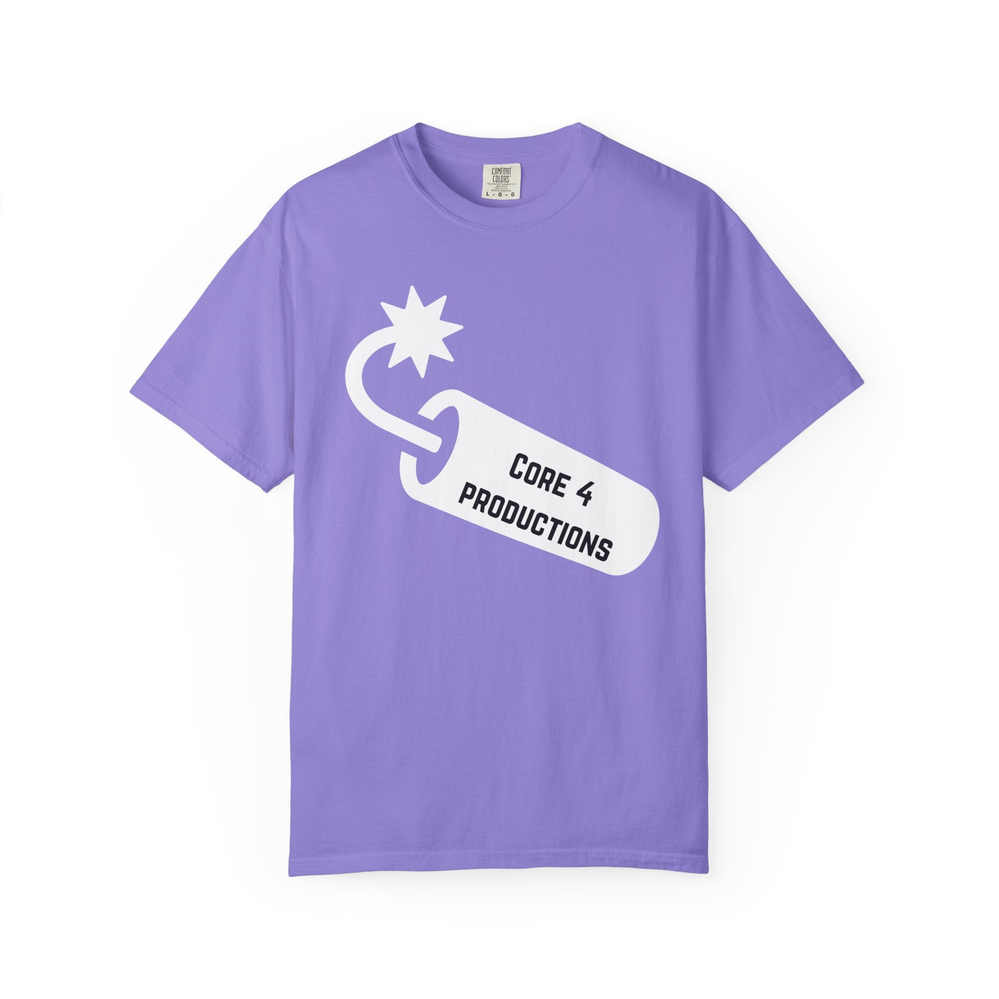 Core 4 Productions INVERTED Logo T-Shirt — Bomb Tag Graphic Tee