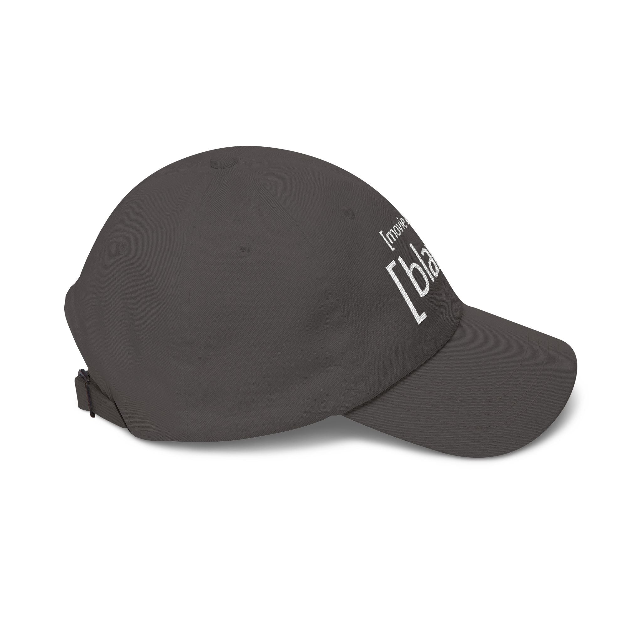 [blank] [baseball cap]