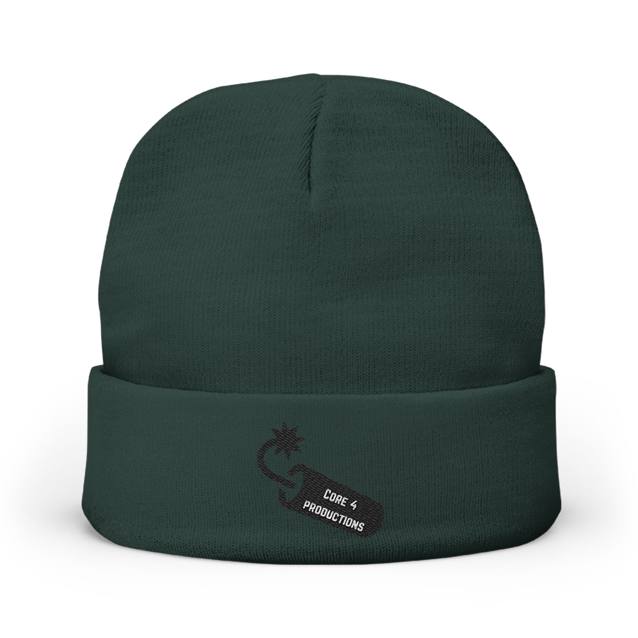 Embroidered core 4 bomb logo beanie