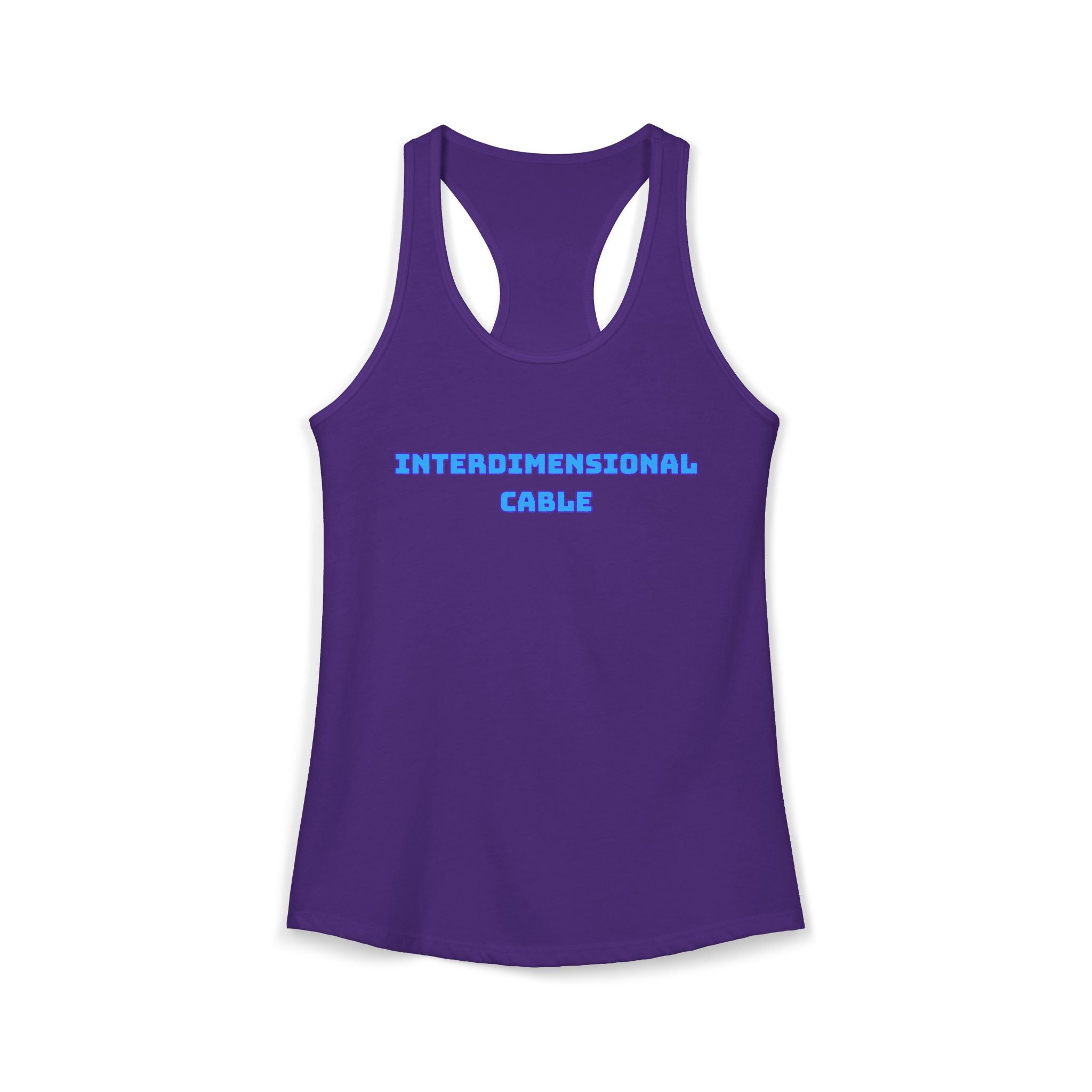 INTERDIMENSIONAL CABLE Womens Racer Tank Top