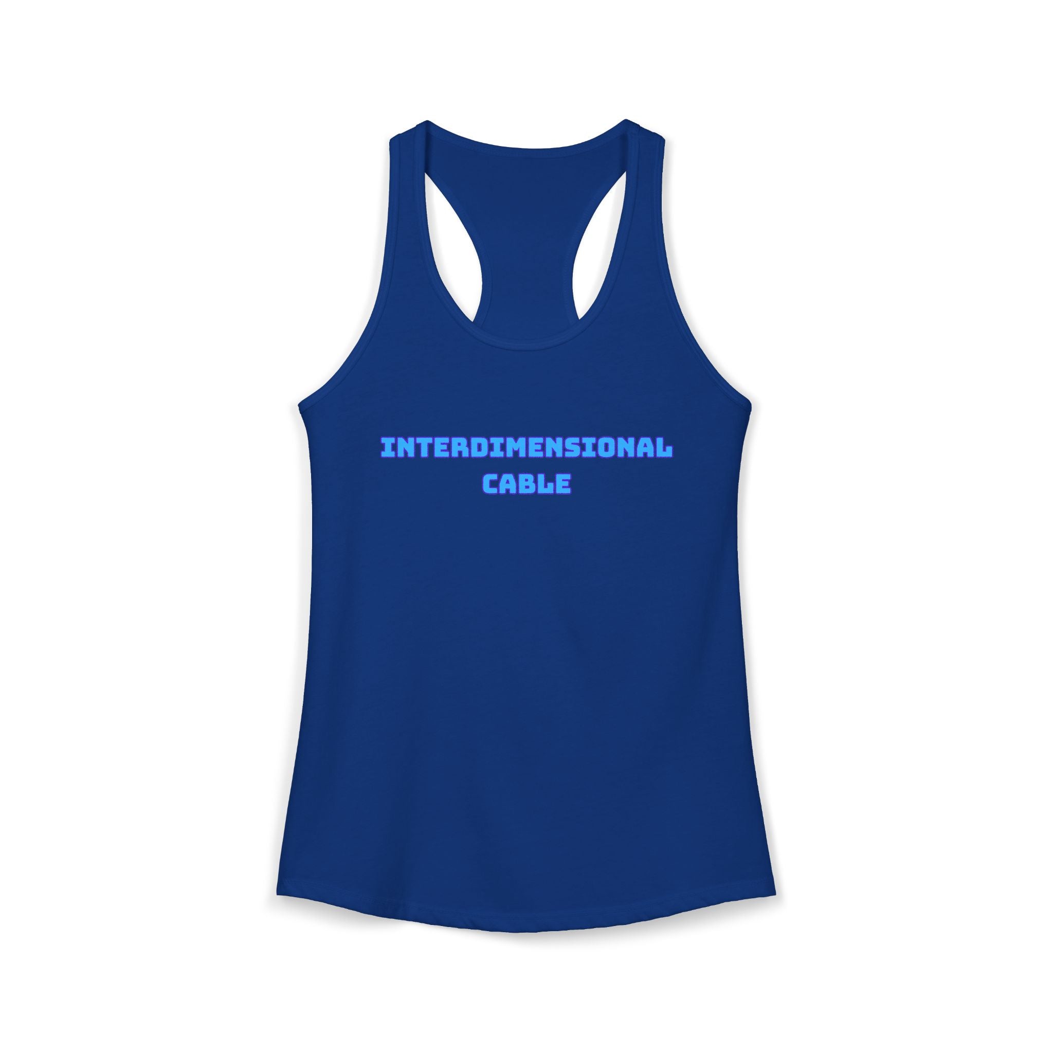 INTERDIMENSIONAL CABLE Womens Racer Tank Top