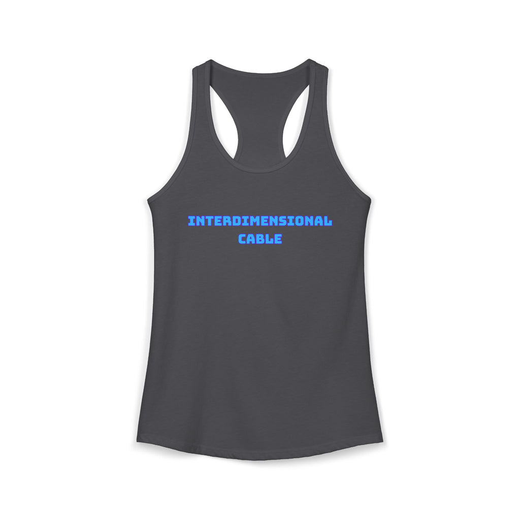 INTERDIMENSIONAL CABLE Womens Racer Tank Top