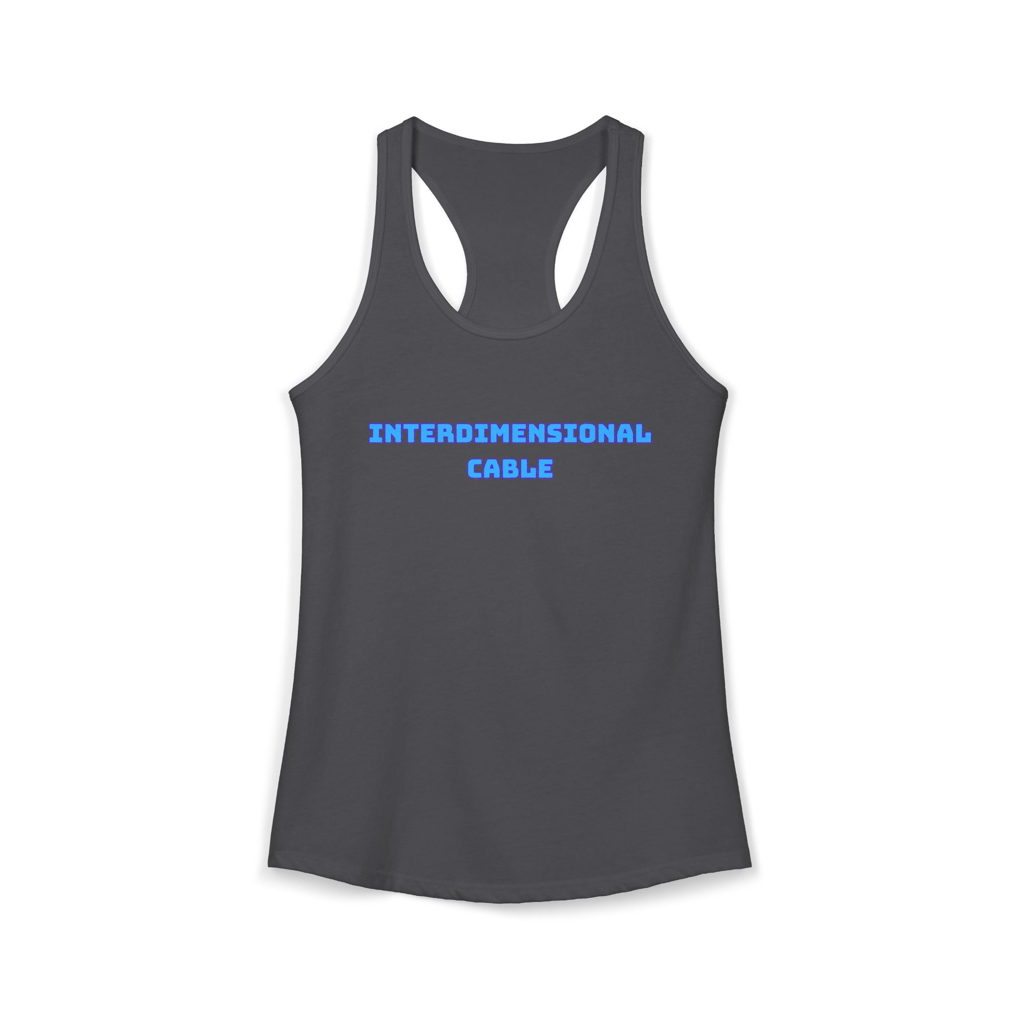 INTERDIMENSIONAL CABLE Womens Racer Tank Top