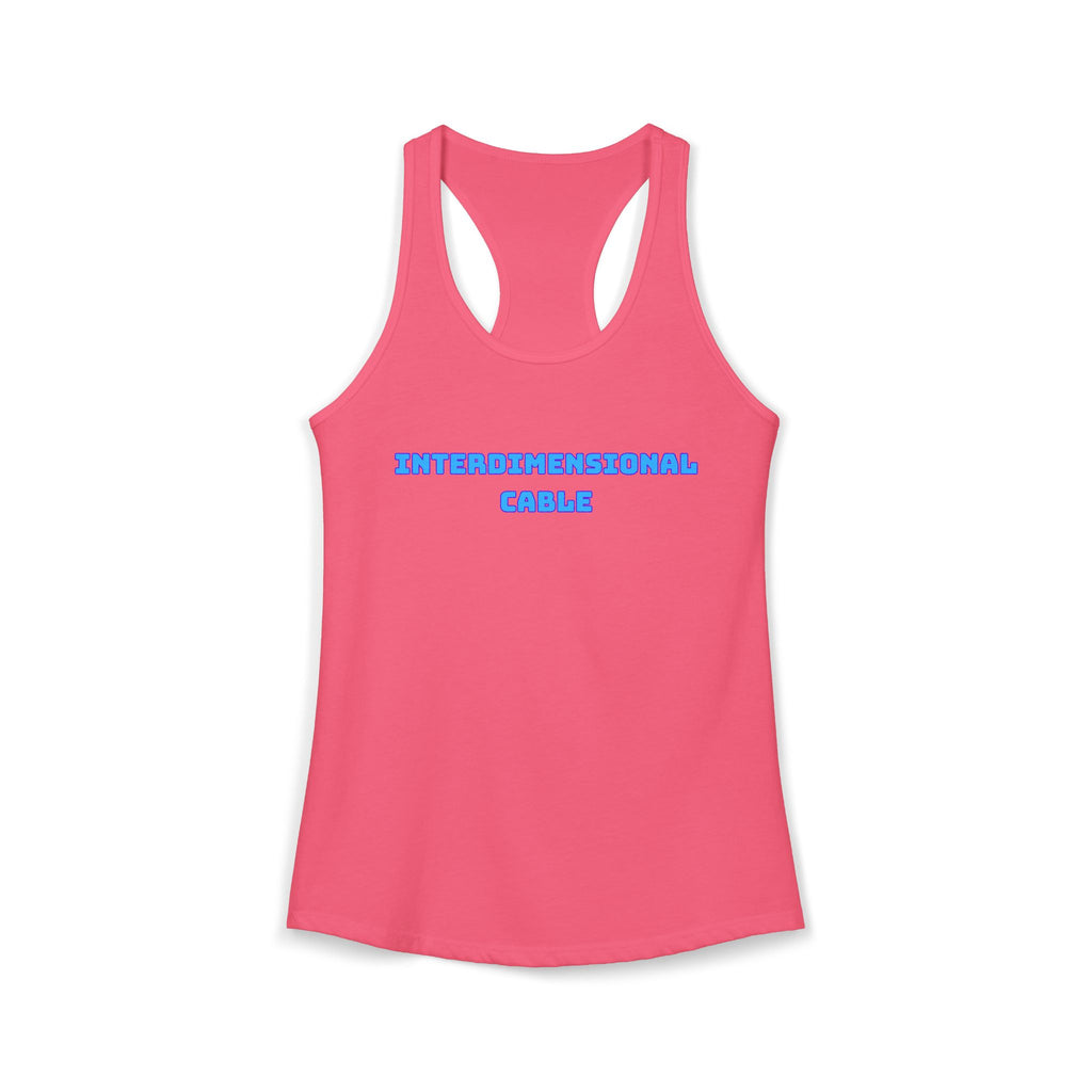 INTERDIMENSIONAL CABLE Womens Racer Tank Top