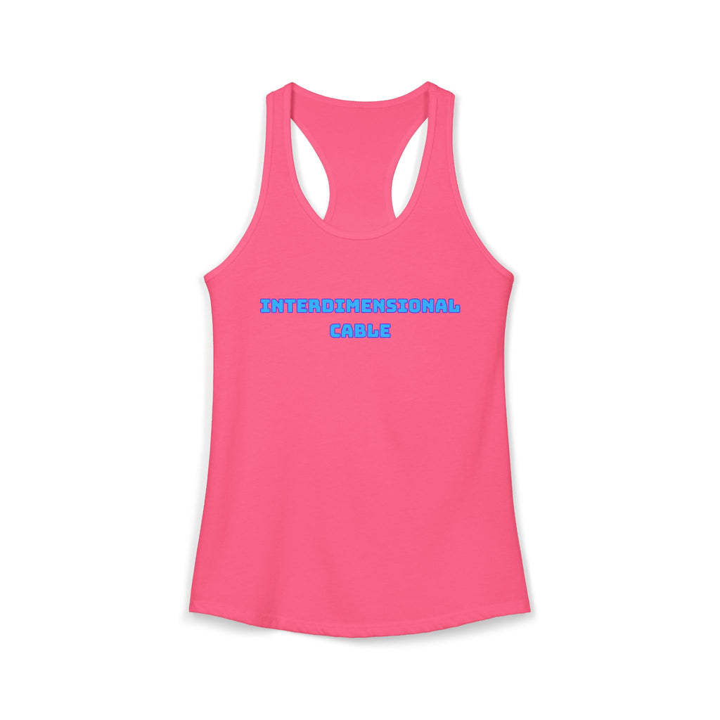 INTERDIMENSIONAL CABLE Womens Racer Tank Top