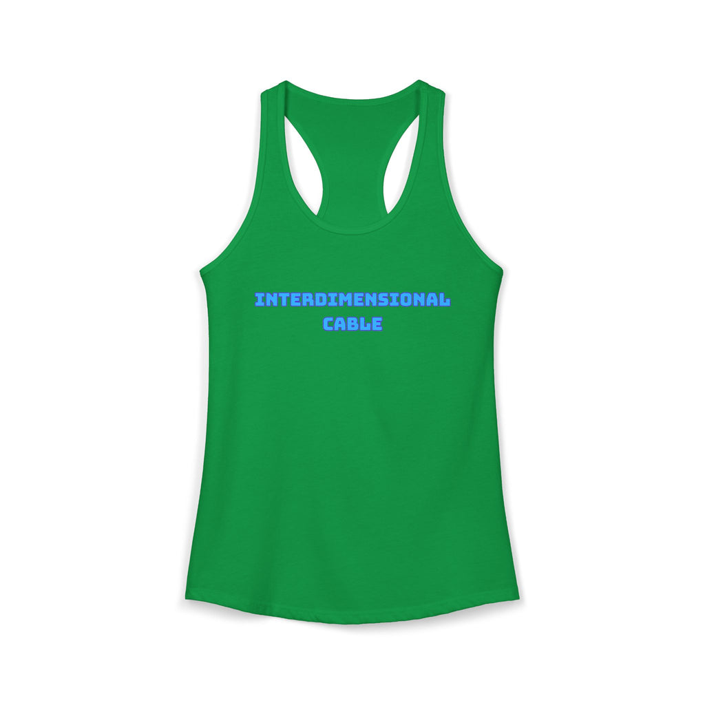 INTERDIMENSIONAL CABLE Womens Racer Tank Top