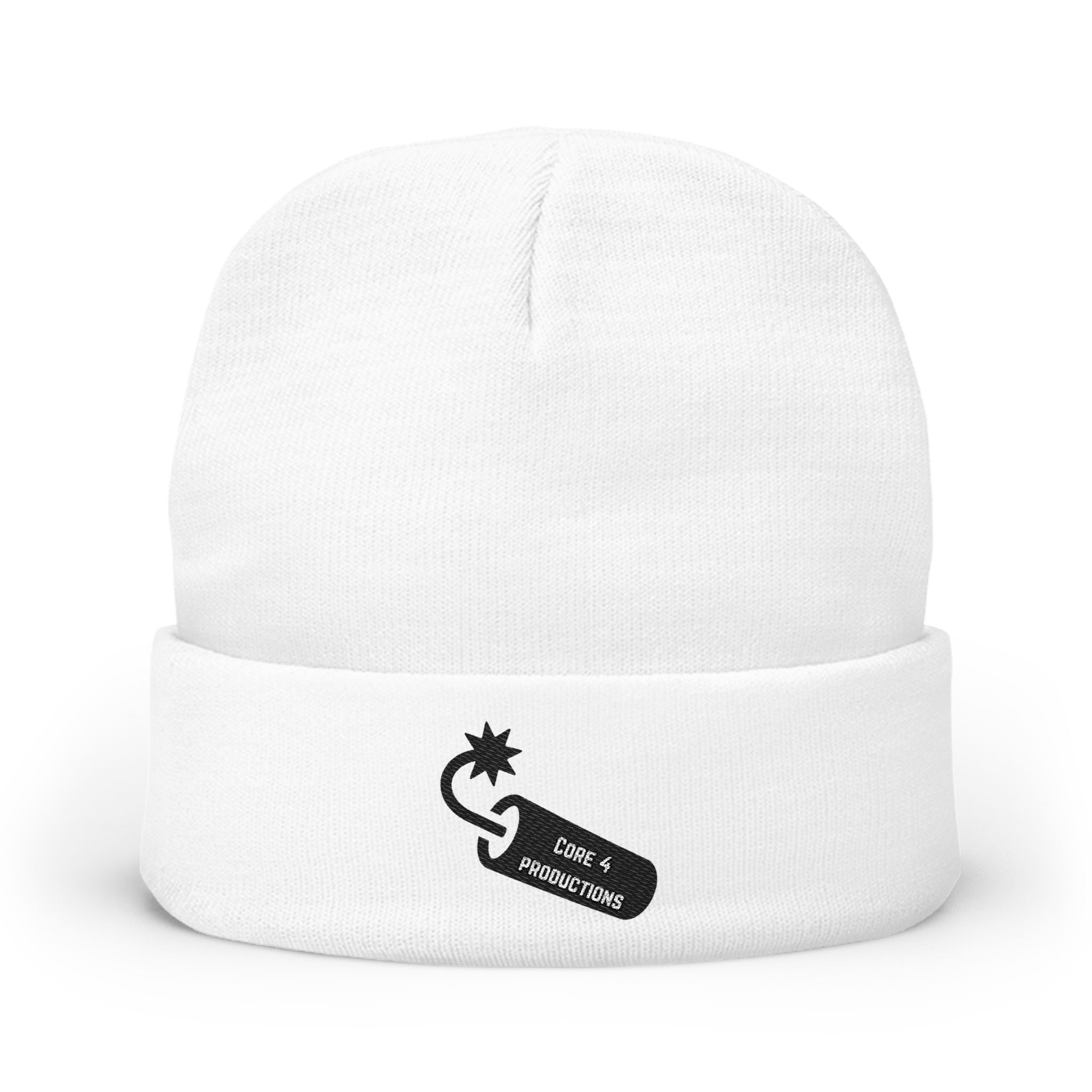 Embroidered core 4 bomb logo beanie