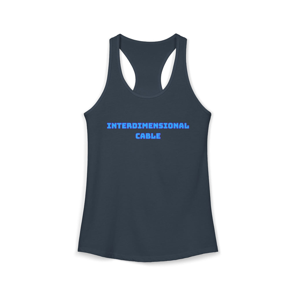 INTERDIMENSIONAL CABLE Womens Racer Tank Top