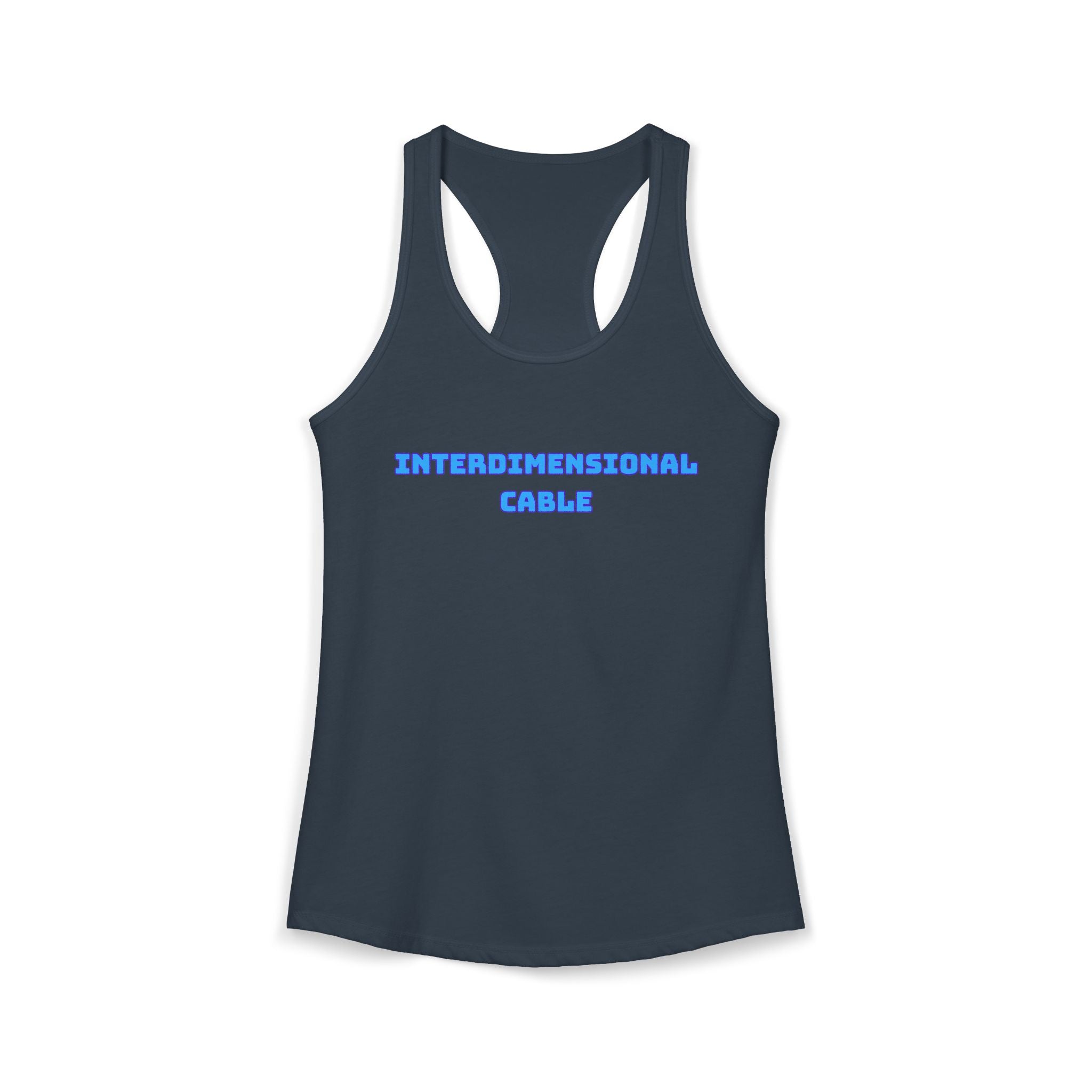 INTERDIMENSIONAL CABLE Womens Racer Tank Top