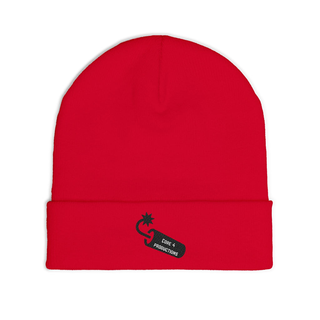 Embroidered core 4 bomb logo beanie