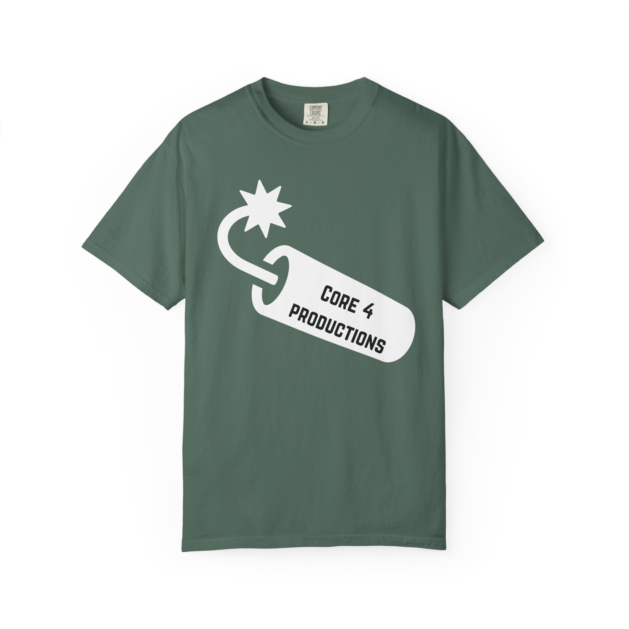 Core 4 Productions INVERTED Logo T-Shirt — Bomb Tag Graphic Tee