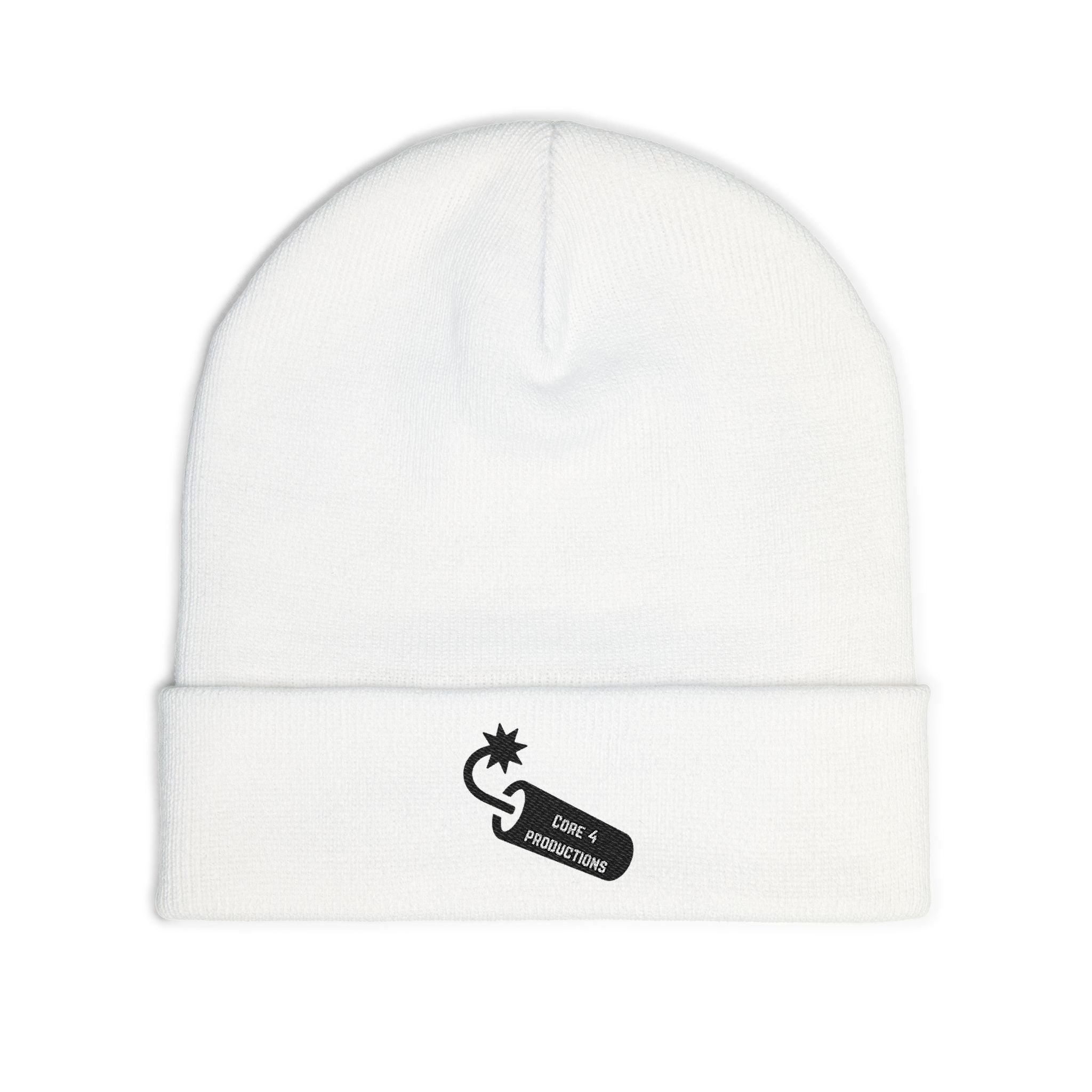 Embroidered core 4 bomb logo beanie
