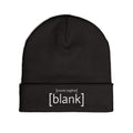 [blank] [beanie]