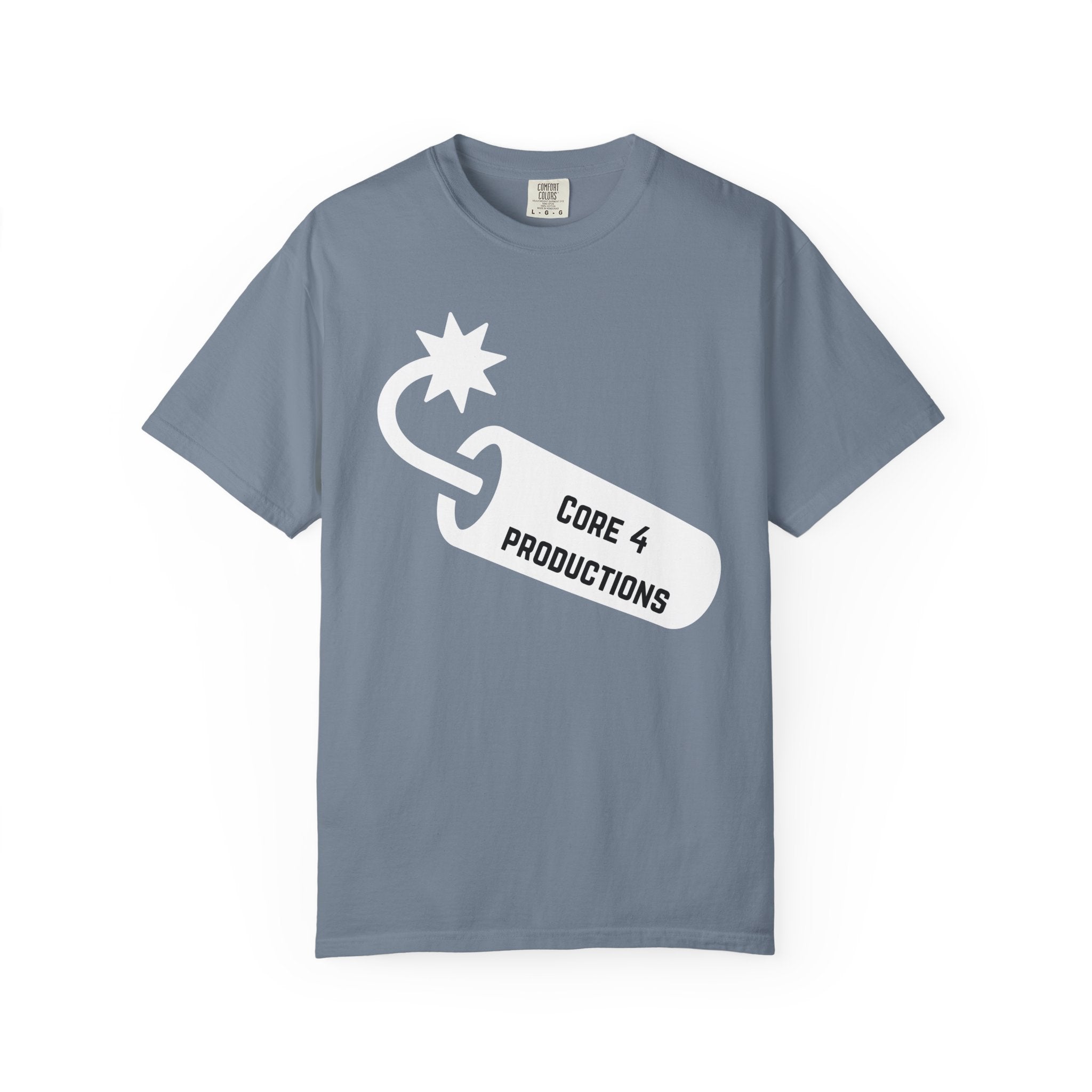 Core 4 Productions INVERTED Logo T-Shirt — Bomb Tag Graphic Tee
