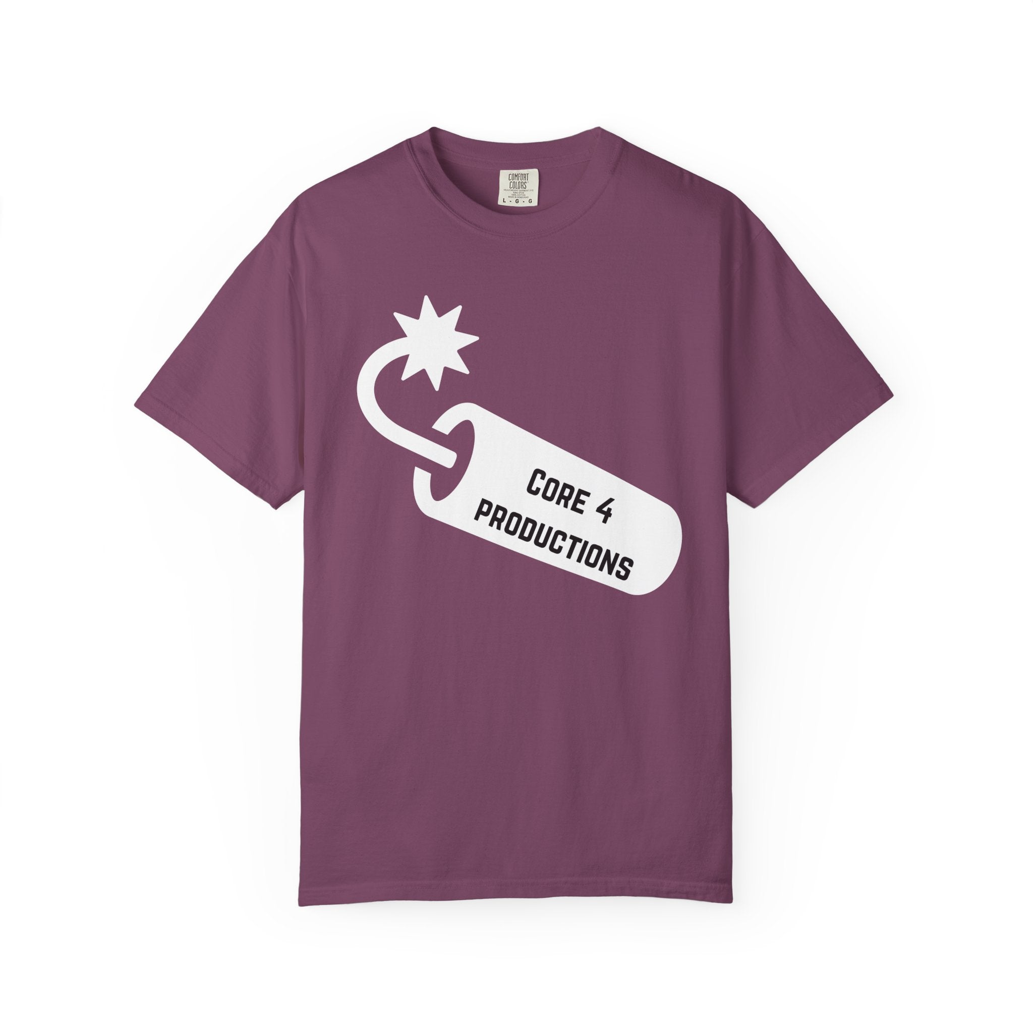 Core 4 Productions INVERTED Logo T-Shirt — Bomb Tag Graphic Tee
