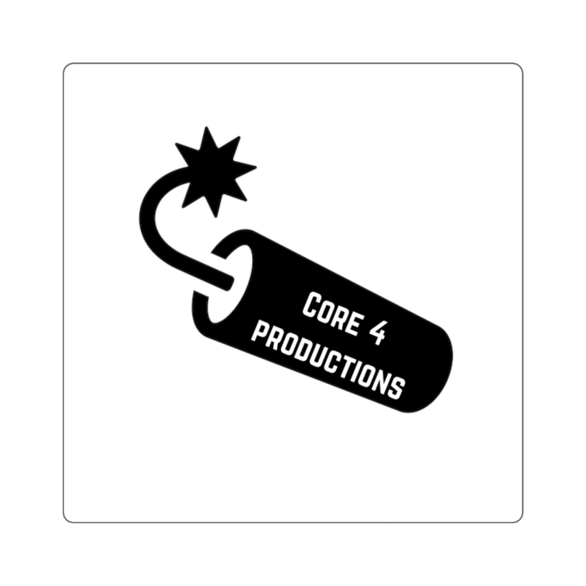 Square Sticker — Core 4 Productions Logo Decal