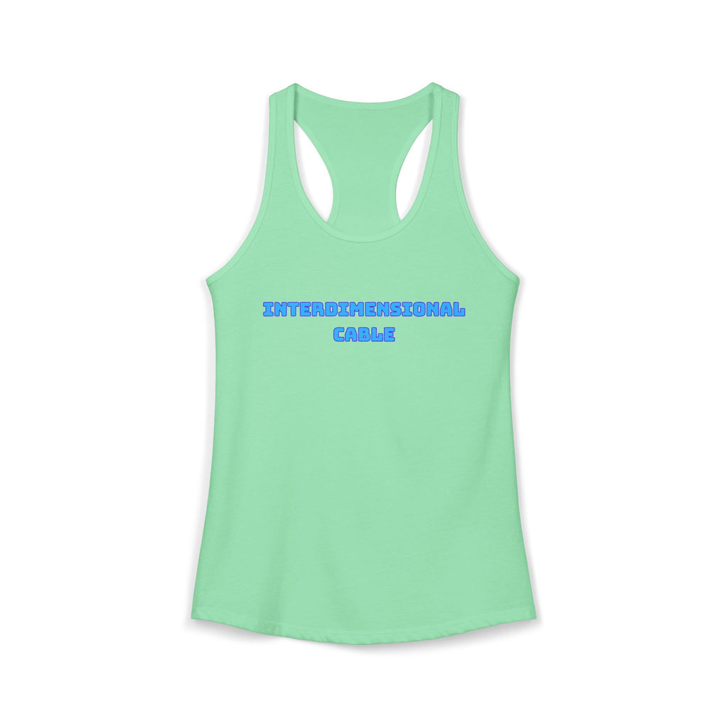 INTERDIMENSIONAL CABLE Womens Racer Tank Top
