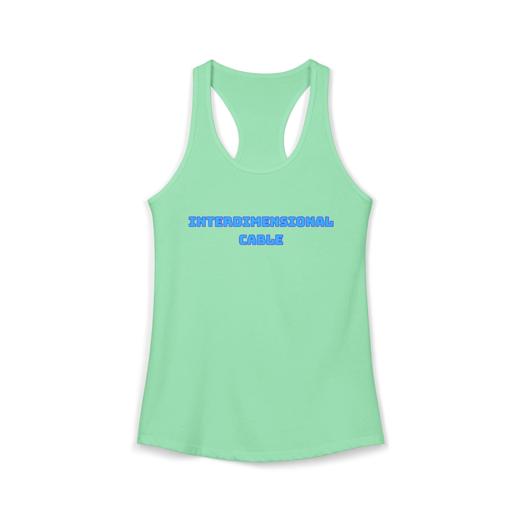 INTERDIMENSIONAL CABLE Womens Racer Tank Top